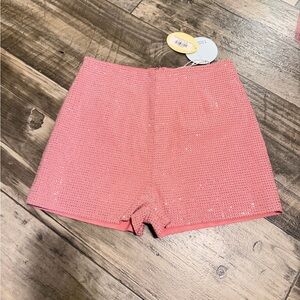 Cloud 9 Sparkling Pink High Waist Shorts